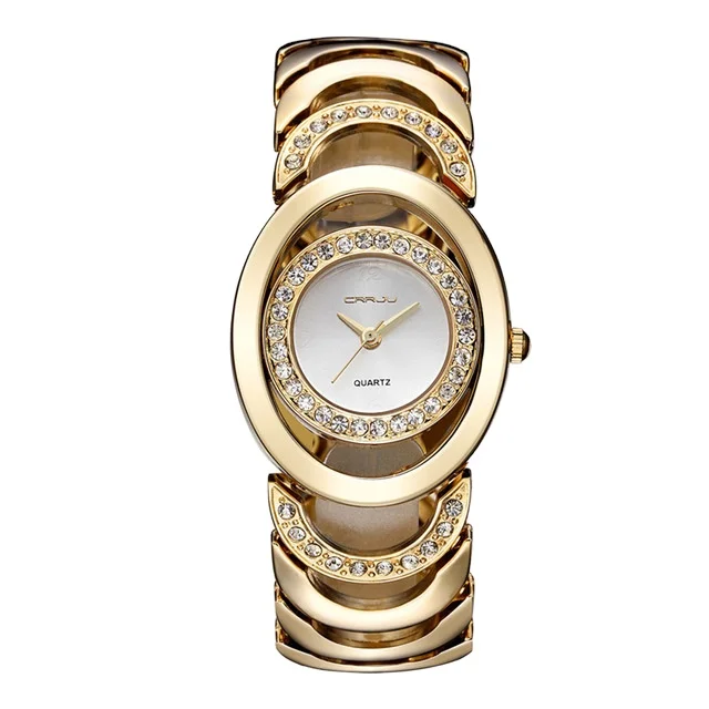 CRRJU 2201Fashion Ladies Luxury Gold Quartz Wristwatches For Women Famous Brand Rhinestone Watches Relojes Mujer Montre Femme
CRRJU 2201Fashion Ladies Luxury Gold Quartz Wristwatches For Women Famous Brand Rhinestone Watches Relojes Mujer Montre Femme