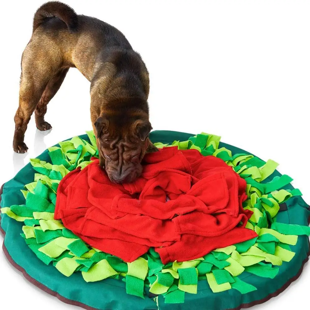 Pet Snuffle Mat for Dogs Interactive Treat IQ Enrichment Toy Mind Stimulating Food Puzzle Games Stress Relief
Pet Snuffle Mat for Dogs Interactive Treat IQ Enrichment Toy Mind Stimulating Food Puzzle Games Stress Relief