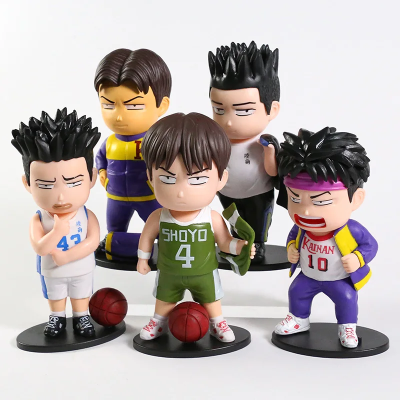 16cm SLAM DUNK Ryonan Kainan Shoyo Figure Toys PVC Cute Model Decoration Dolls 5pcs/set
16cm SLAM DUNK Ryonan Kainan Shoyo Figure Toys PVC Cute Model Decoration Dolls 5pcs/set