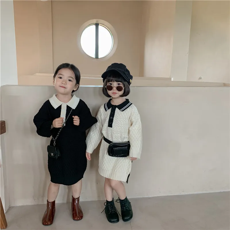 Платье для девочек, детское трикотажное весенне-осеннее, 2021 
Платье для девочек, детское трикотажное весенне-осеннее, 2021