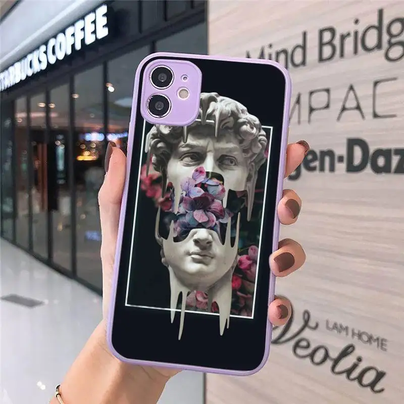 Art David Medusa statue funny Phone Case Matte transparent For Purple iPhone 12 Mini 11 Pro XR XS Max 7 8 Plus X Back Cover
Art David Medusa statue funny Phone Case Matte transparent For Purple iPhone 12 Mini 11 Pro XR XS Max 7 8 Plus X Back Cover