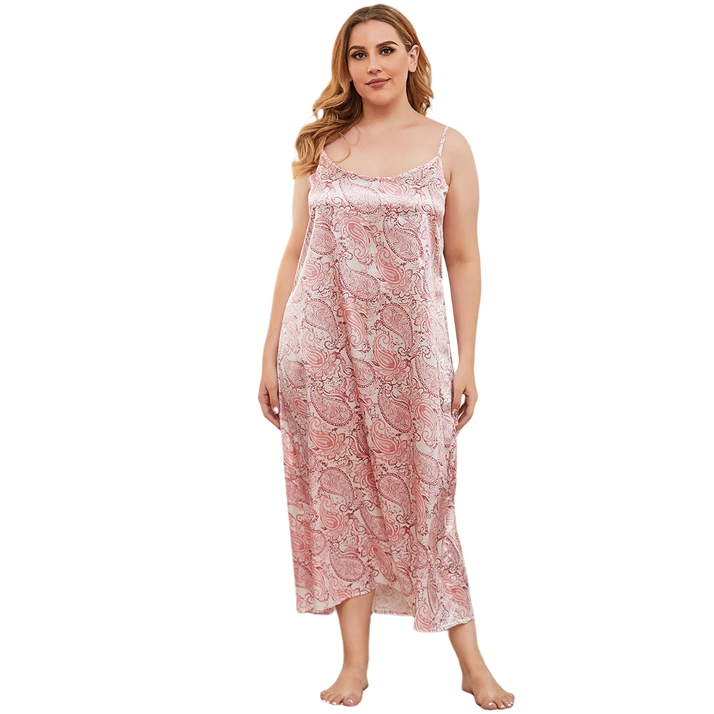 Women Satin Long Nightgown Sexy Full Length Sleepwear Summer Vintange Print Sleeveless Nightshirt BNGHT1
Women Satin Long Nightgown Sexy Full Length Sleepwear Summer Vintange Print Sleeveless Nightshirt BNGHT1