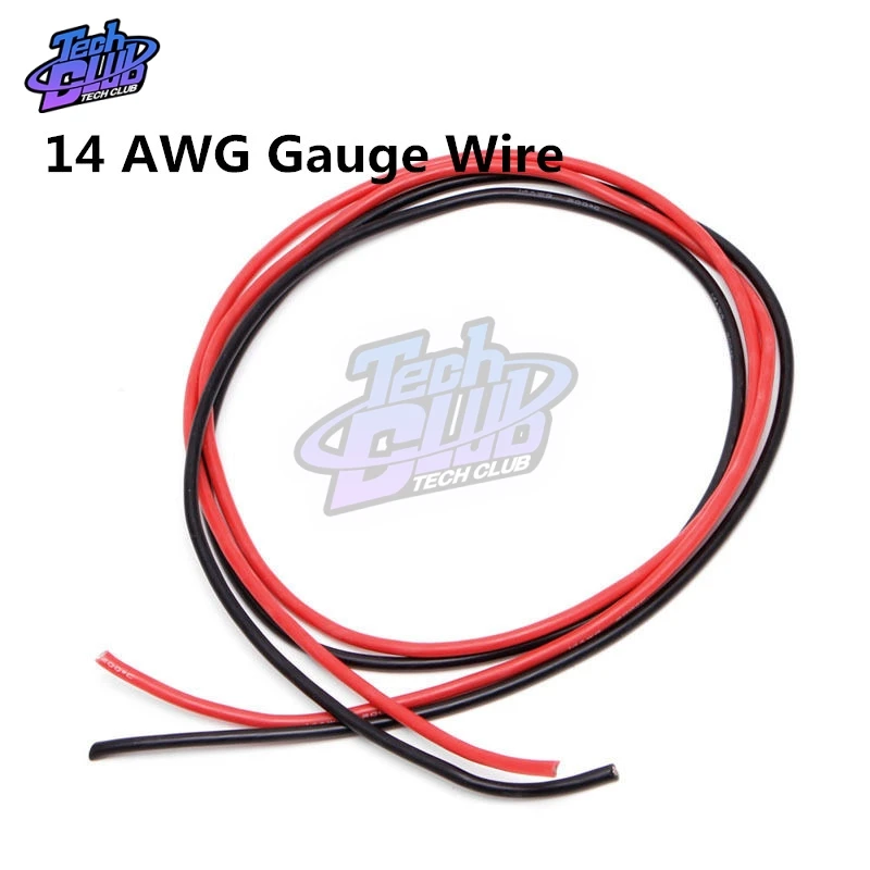 1Set 14 AWG Gauge Wire Flexible Silicone Stranded Copper Cables for RC 1M Black + 1M Red
1Set 14 AWG Gauge Wire Flexible Silicone Stranded Copper Cables for RC 1M Black + 1M Red