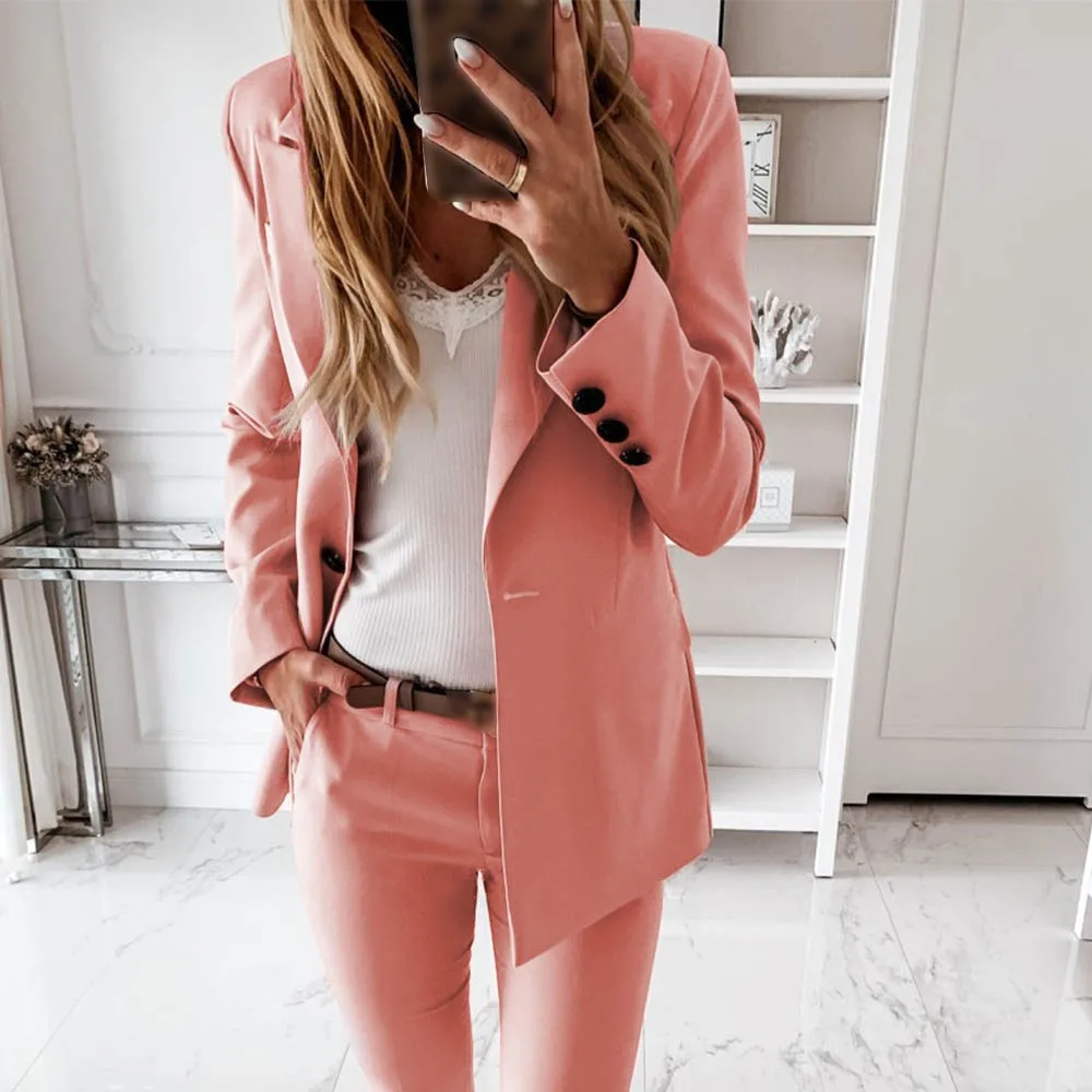 Women Casual Lapel Blazer Suit Jacket Coat Long Sleeve Cardigan Long Outwear Top Cardigan Jacket Button Suit Slim
Women Casual Lapel Blazer Suit Jacket Coat Long Sleeve Cardigan Long Outwear Top Cardigan Jacket Button Suit Slim