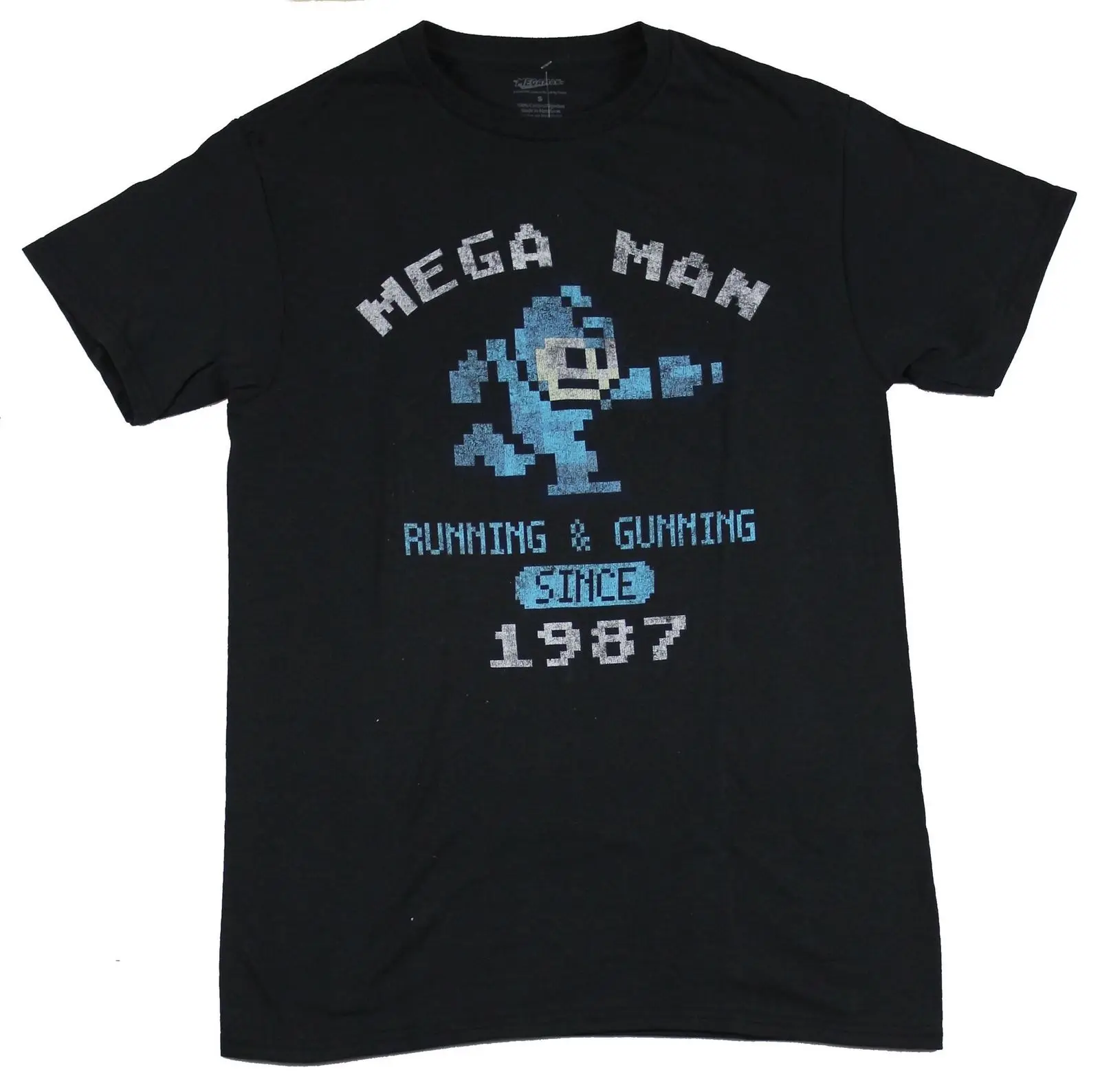 Мужская футболка Mega Man Megaman для бега и стрельбы с 1987 года мультяшная унисекс новая