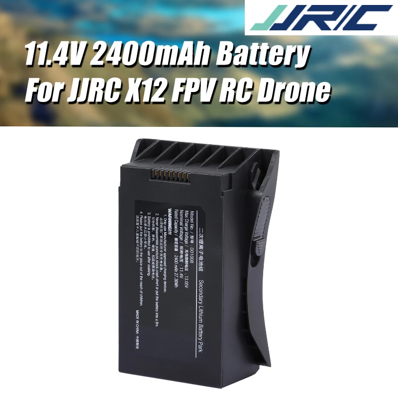 Аккумулятор JJRC 11,4 в, 2400 мА · ч, литий-полимерный аккумулятор для JJRC X12 5G, WiFi, FPV, GPS, дрона, запасные части, аксессуары для JJRC
Аккумулятор JJRC 11,4 в, 2400 мА · ч, литий-полимерный аккумулятор для JJRC X12 5G, WiFi, FPV, GPS, дрона, запасные части, аксессуары для JJRC