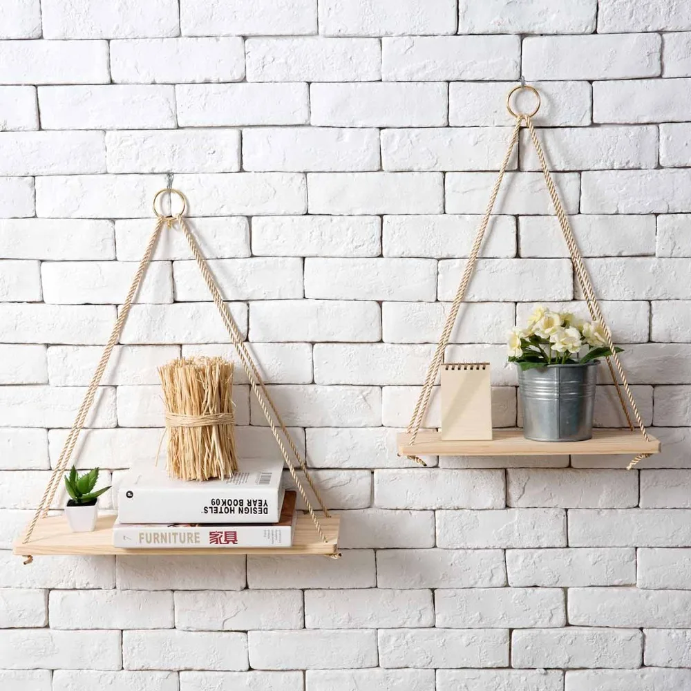 Nordic Simple Solid Wood Wall Decoration Sling Rope Rack Flower Pot Storage Rack Nordic Wall Hanging Board Hanging Ornaments
Nordic Simple Solid Wood Wall Decoration Sling Rope Rack Flower Pot Storage Rack Nordic Wall Hanging Board Hanging Ornaments