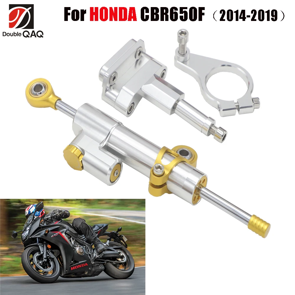 For Honda CBR650F 2014 - 2019 2018 2017 2016 2015 2014 CNC Stabilizer Damper With Steering Mount Bracket Holder Support Kit Set
For Honda CBR650F 2014 - 2019 2018 2017 2016 2015 2014 CNC Stabilizer Damper With Steering Mount Bracket Holder Support Kit Set