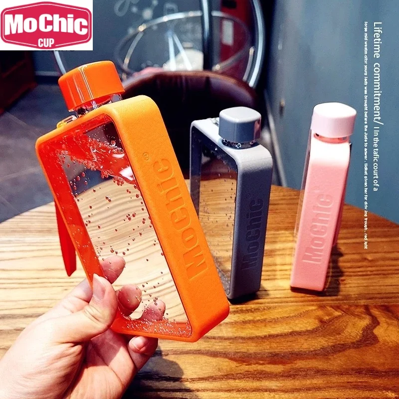 Плоская прозрачная бутылка для воды Ins MoChic крейз А5 с крышкой, портативная Милая пластиковая чашка, Тритан, не содержит Бисфенол А, детские бу...
Плоская прозрачная бутылка для воды Ins MoChic крейз А5 с крышкой, портативная Милая пластиковая чашка, Тритан, не содержит Бисфенол А, детские бу...