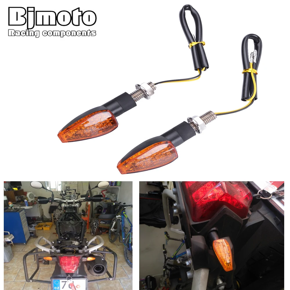 BJMOTO 2019 Universal Motorcycle LED Turn Signal Indicators Light Amber Blinker Light 12V 2W 14 led Motorbike Lamp Super Bright 
BJMOTO 2019 Universal Motorcycle LED Turn Signal Indicators Light Amber Blinker Light 12V 2W 14 led Motorbike Lamp Super Bright
