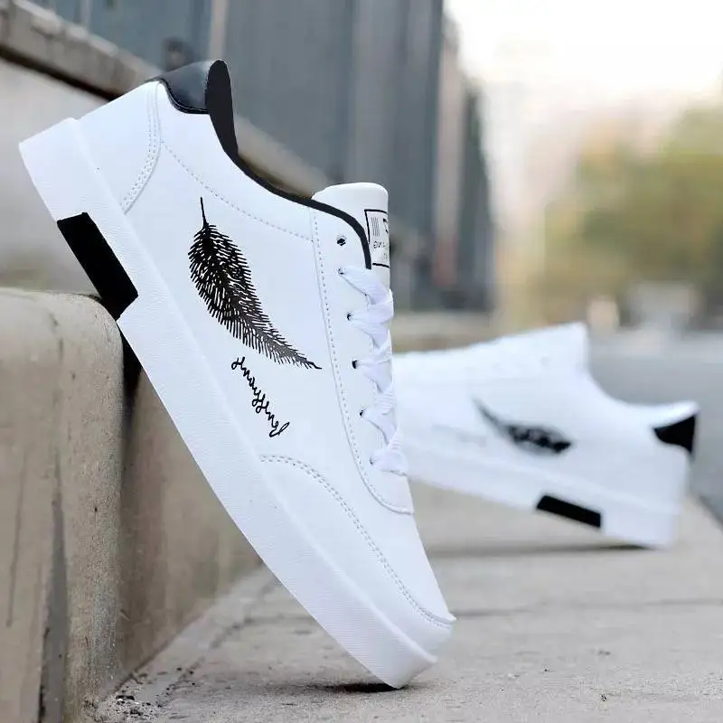 Feather Printed White Leather Sneakers Men Casual Spring Shoes Streetwear Sneakers Men'S Sports Shoes College Boy Summer Sneaker 
Feather Printed White Leather Sneakers Men Casual Spring Shoes Streetwear Sneakers Men'S Sports Shoes College Boy Summer Sneaker