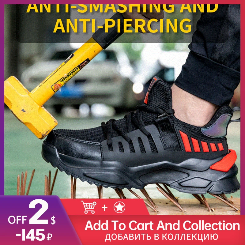 Men's Boots Anti Smashing and Anti Piercing Labor Protection Shoes Lightweight Breathable Safety Protection Work Boots
Men's Boots Anti Smashing and Anti Piercing Labor Protection Shoes Lightweight Breathable Safety Protection Work Boots