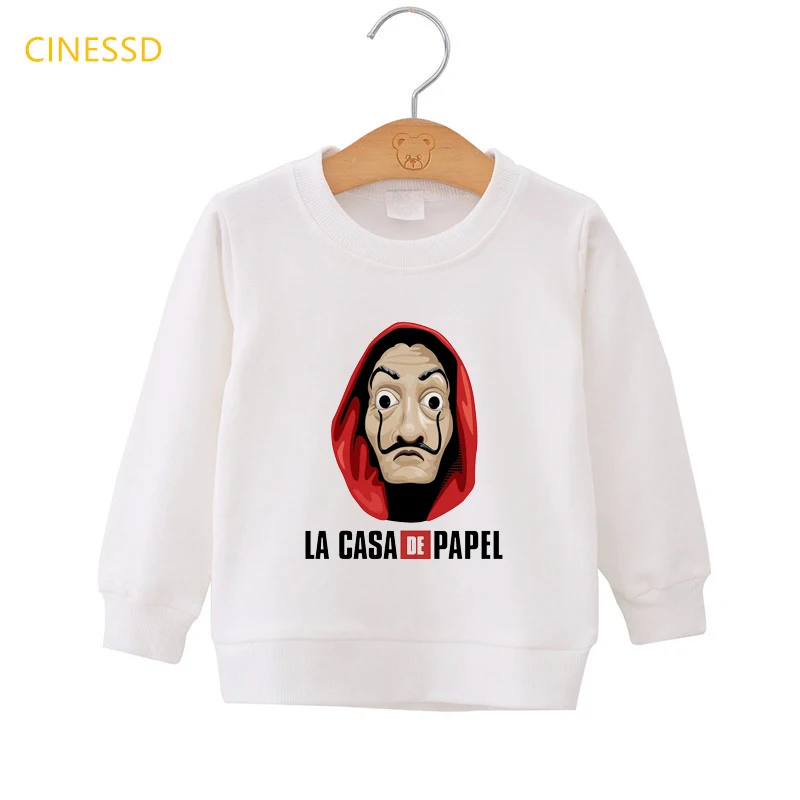 Толстовки La Casa De Papel для мальчиков и девочек, топ унисекс, пуловер с героями мультфильмов «Дом бумаги», милый свитшот для детей в стиле аниме ... 
Толстовки La Casa De Papel для мальчиков и девочек, топ унисекс, пуловер с героями мультфильмов «Дом бумаги», милый свитшот для детей в стиле аниме ...
