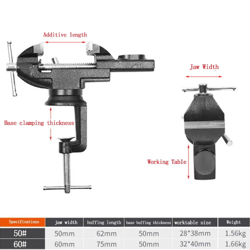 Miniature Small Jewelers Hobby Clamp Mini Bench Vise Rotating Tables Screws Vise Bench Clamp Screws Vise For DIY Tool Bench Vise
Miniature Small Jewelers Hobby Clamp Mini Bench Vise Rotating Tables Screws Vise Bench Clamp Screws Vise For DIY Tool Bench Vise