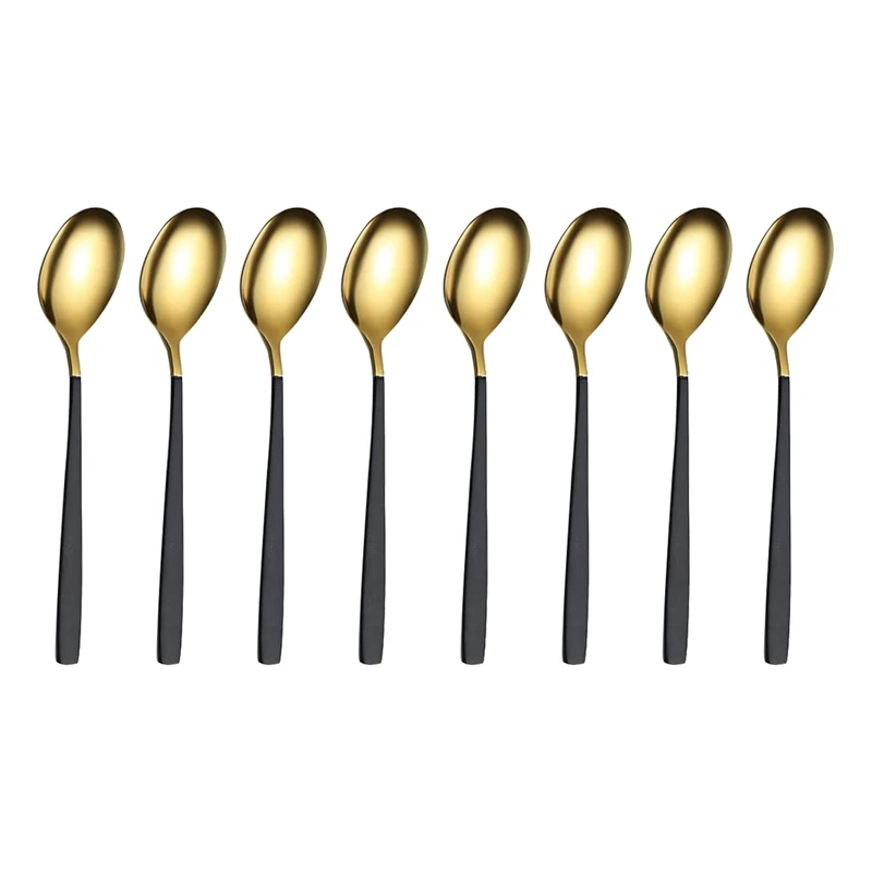 Dessert Spoons 8 Pcs,Stainless Steel 7.8inch Teaspoons Coffee Spoons Dinner Spoons Small Spoons Set,Dishwasher Safe
Dessert Spoons 8 Pcs,Stainless Steel 7.8inch Teaspoons Coffee Spoons Dinner Spoons Small Spoons Set,Dishwasher Safe