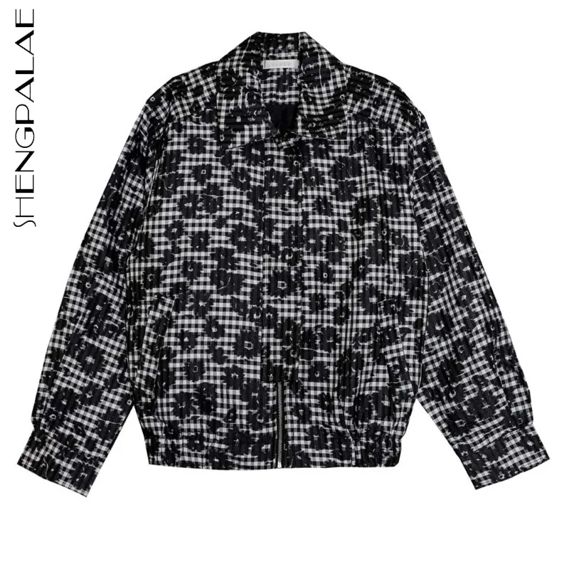 SHENGPALAE Streetwear Floral Plaid Jacket Women's Autumn 2021 New Stand Collar Loose Single Breasted Long Sleeve Short Coat
SHENGPALAE Streetwear Floral Plaid Jacket Women's Autumn 2021 New Stand Collar Loose Single Breasted Long Sleeve Short Coat