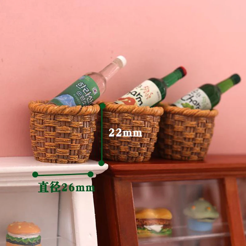 Mini 1/12 Cute Dollhouse Rattan Iron Frame Frame Hand-woven Vegetable Food Storage Basket Dolls Miniature Decoration
Mini 1/12 Cute Dollhouse Rattan Iron Frame Frame Hand-woven Vegetable Food Storage Basket Dolls Miniature Decoration