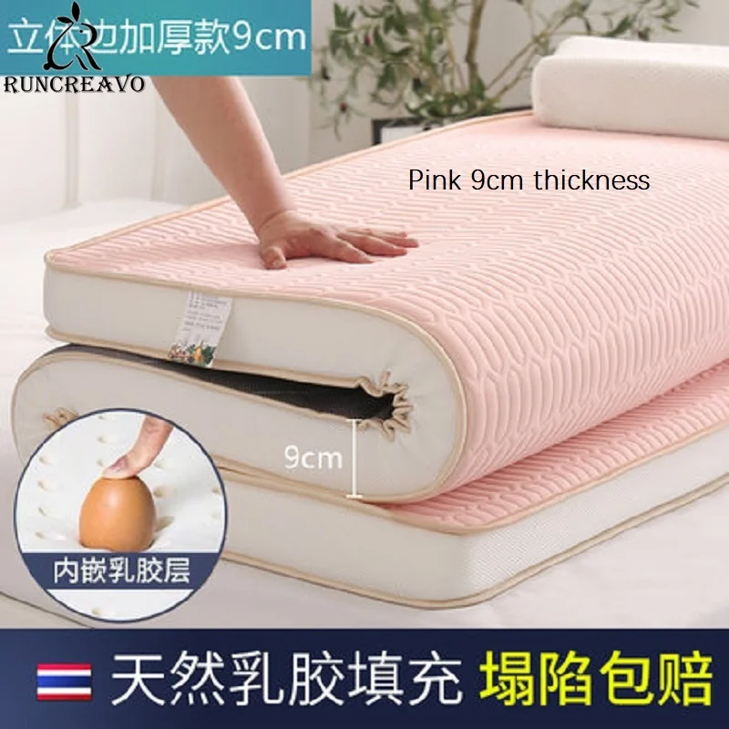 Comfortable Memory Sponge and Natural Latex Filling Mattress 6cm/9cm Foldable Cotton Fabric Tatami King Queen Twin Full Size
Comfortable Memory Sponge and Natural Latex Filling Mattress 6cm/9cm Foldable Cotton Fabric Tatami King Queen Twin Full Size