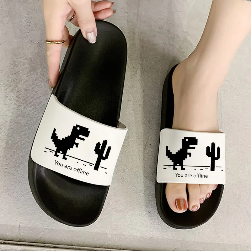 2021 women slippers Summer You Are Offline Funny female Creative Sandals Jurassic offline park women's Comfortable flip flops
2021 women slippers Summer You Are Offline Funny female Creative Sandals Jurassic offline park women's Comfortable flip flops