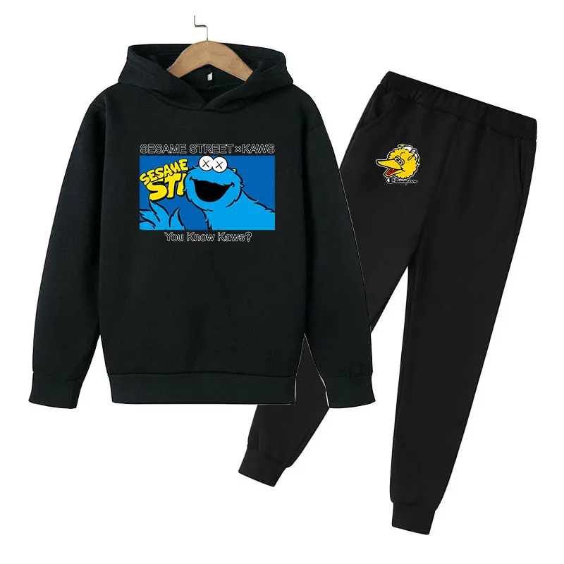 Spring/summer 2021 Fashion cute children's wear brand set Girls long sleeve 3D printed Sesame Street children's wear hoodie + pa
Spring/summer 2021 Fashion cute children's wear brand set Girls long sleeve 3D printed Sesame Street children's wear hoodie + pa