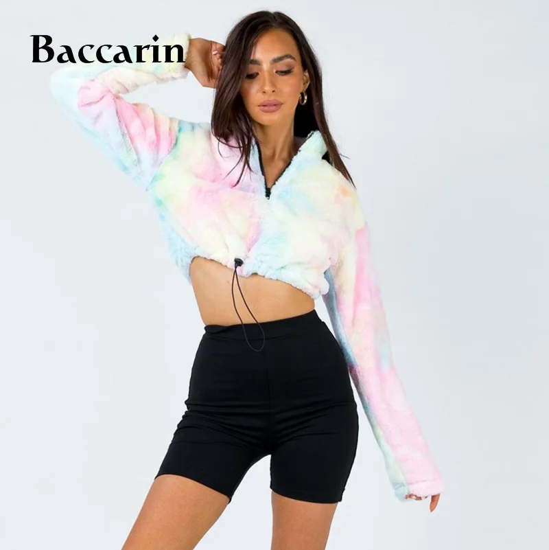 2020 Autumn Winter Women Swearshirt Coats Pullover Tie Dye Streetwear Crop Top Lambswool Korean Festival Clothing Loose
2020 Autumn Winter Women Swearshirt Coats Pullover Tie Dye Streetwear Crop Top Lambswool Korean Festival Clothing Loose