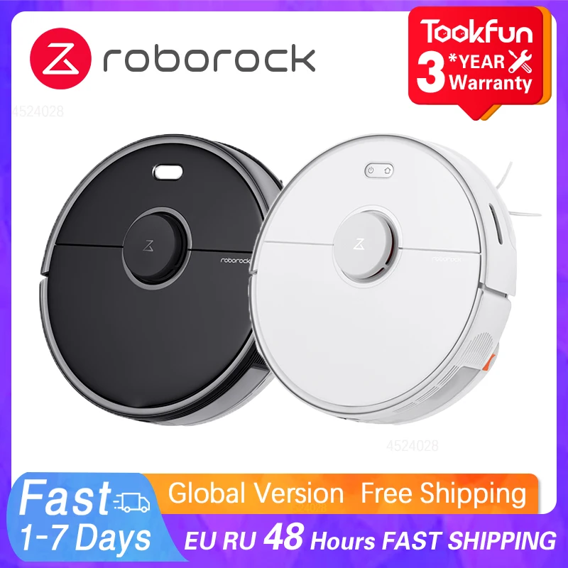 

Global Roborock S5 Max Robot Vacuum Cleaner Wet Dry Smart Home Mopping Sweeping Dust Sterilize APP WIFI 2021 Laser Navigation