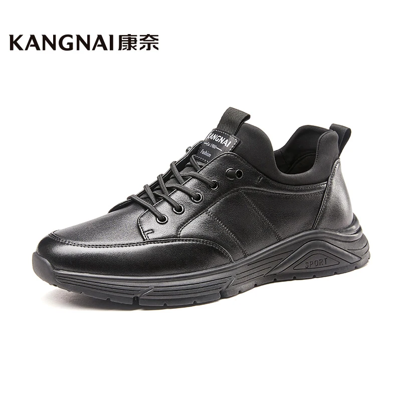 KANGNAI Leather Shoes Men Sneakers Elastic Band Outdoor Flats Lightweight Male Casual Shoes
KANGNAI Leather Shoes Men Sneakers Elastic Band Outdoor Flats Lightweight Male Casual Shoes