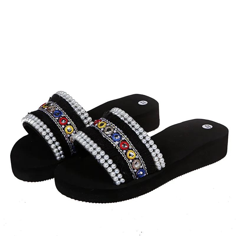 Female Shoes Ladies' Slippers Rubber Flip Flops Low Summer Clogs Woman String Bead Big Size 2021 Hawaiian Beach Slides Fabric Et
Female Shoes Ladies' Slippers Rubber Flip Flops Low Summer Clogs Woman String Bead Big Size 2021 Hawaiian Beach Slides Fabric Et