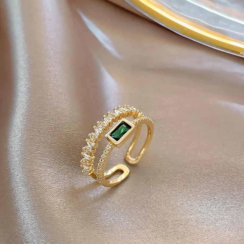 MrZMsZ Shiny Zircon Crystal Rings For Women Adjustable Double layer Open Ring Teen Girls 2021 Trendy Gift Fashion Jewelry
MrZMsZ Shiny Zircon Crystal Rings For Women Adjustable Double layer Open Ring Teen Girls 2021 Trendy Gift Fashion Jewelry