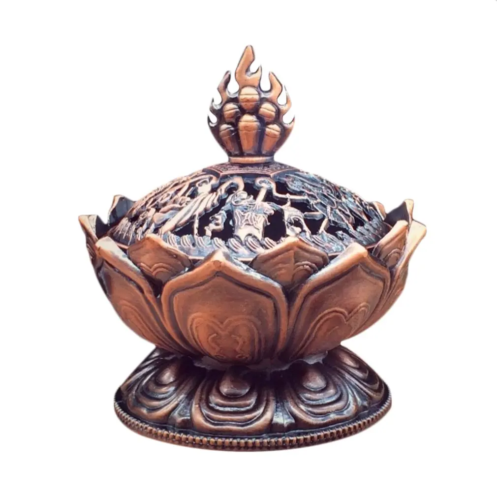 Holy Tibetan Lotus Designed Incense Burner Zinc Alloy Bronze Mini Incense Burner Incensory Metal Craft Home Decor 3 Colors
Holy Tibetan Lotus Designed Incense Burner Zinc Alloy Bronze Mini Incense Burner Incensory Metal Craft Home Decor 3 Colors