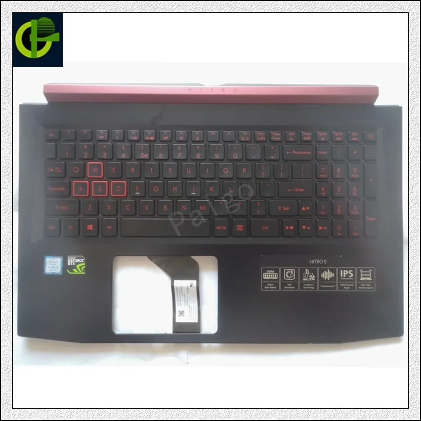 Новая английская клавиатура с подсветкой чехол подставка для Acer Nitro 5 AN515-41 AN515-42