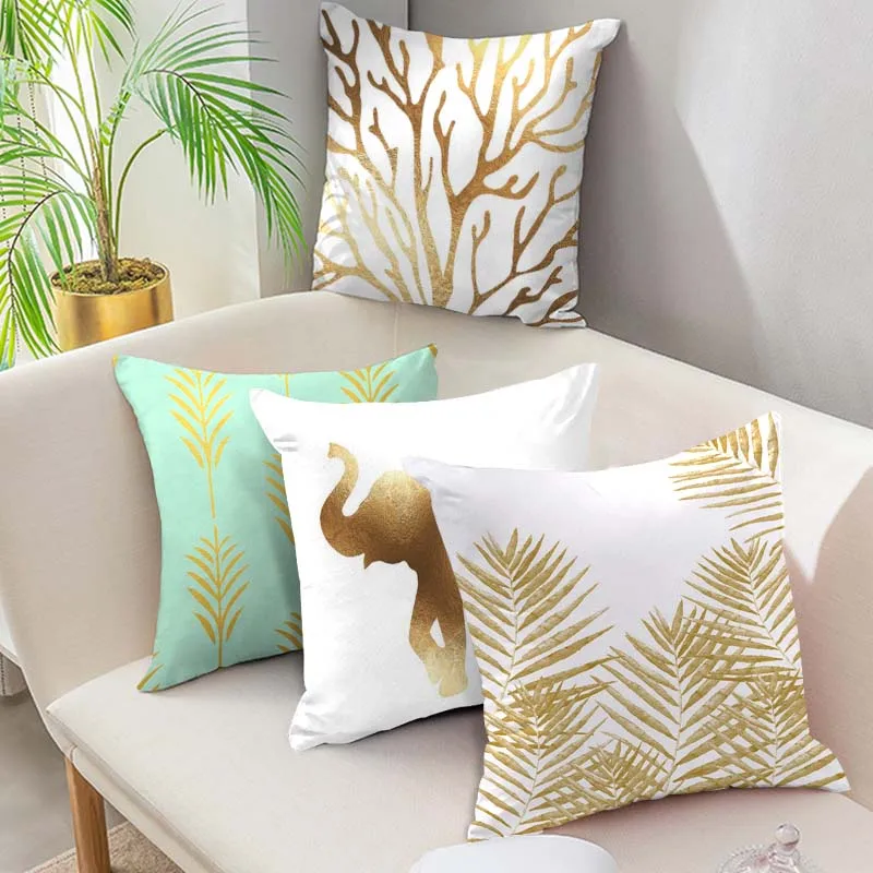 Fuwatacchi Stamping Cushion Cover Leaf Tree Geometric Pillow Case Throw Wedding Decorative Pillowcase Gold Cushion Covers
Fuwatacchi Stamping Cushion Cover Leaf Tree Geometric Pillow Case Throw Wedding Decorative Pillowcase Gold Cushion Covers