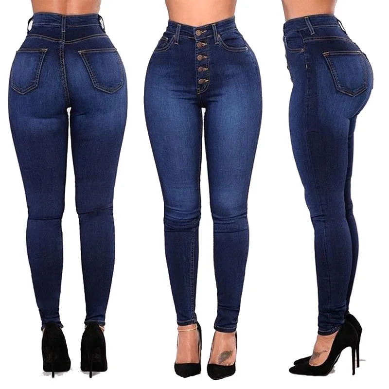 Donsignet Women Jeans Plus Size High Waist Elastic Jeans for Women Slim Fit Denim Pencil Pants Fashion Button Blue Woman Jeans
Donsignet Women Jeans Plus Size High Waist Elastic Jeans for Women Slim Fit Denim Pencil Pants Fashion Button Blue Woman Jeans