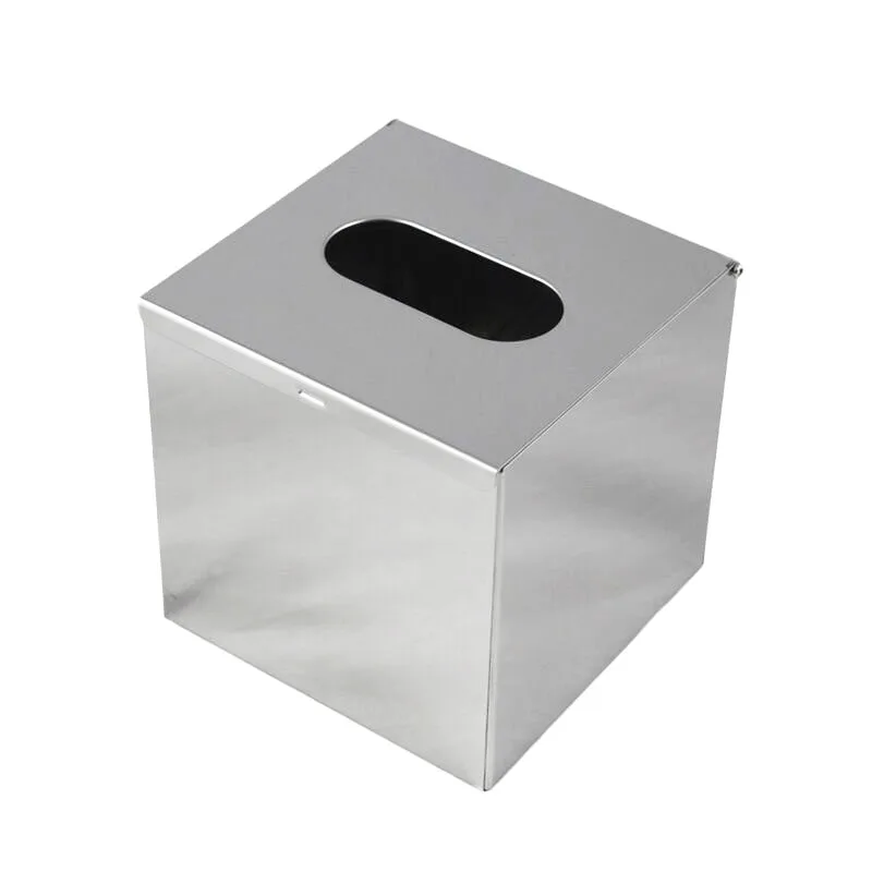 Stainless Steel Countertop Paper Square Desktop Tissue Box Homestay Square Tissue Paper Wipe Hand Box
Stainless Steel Countertop Paper Square Desktop Tissue Box Homestay Square Tissue Paper Wipe Hand Box