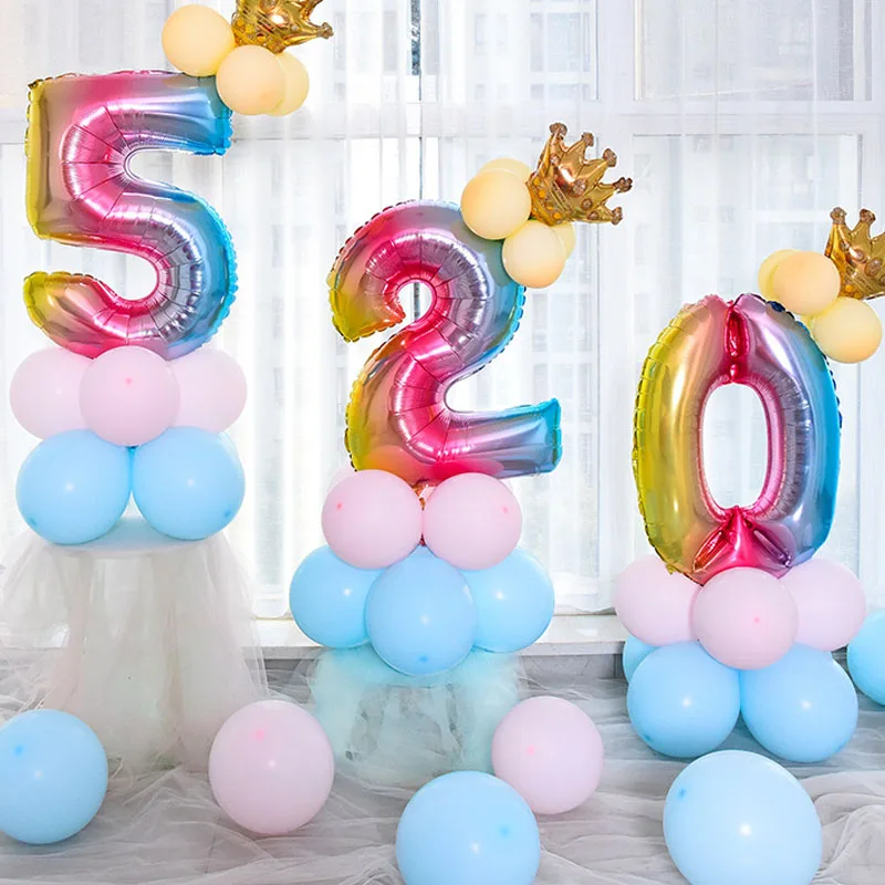Rainbow Number Foil Balloons 32 Inch Balloon Crown Digital Helium Balloon Wedding Decoration Birthday Party Supplies
Rainbow Number Foil Balloons 32 Inch Balloon Crown Digital Helium Balloon Wedding Decoration Birthday Party Supplies