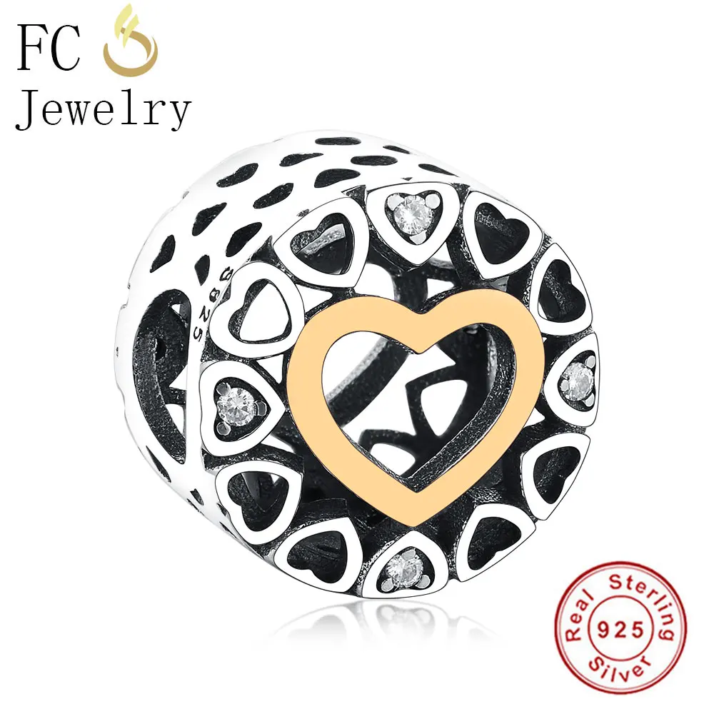 FC ювелирные изделия подходят оригинальный бренд шармы браслет 925 Стерлинговое Серебро ажурное Золото Цвет любовь сердце бусины для женщин ... 
FC ювелирные изделия подходят оригинальный бренд шармы браслет 925 Стерлинговое Серебро ажурное Золото Цвет любовь сердце бусины для женщин ...