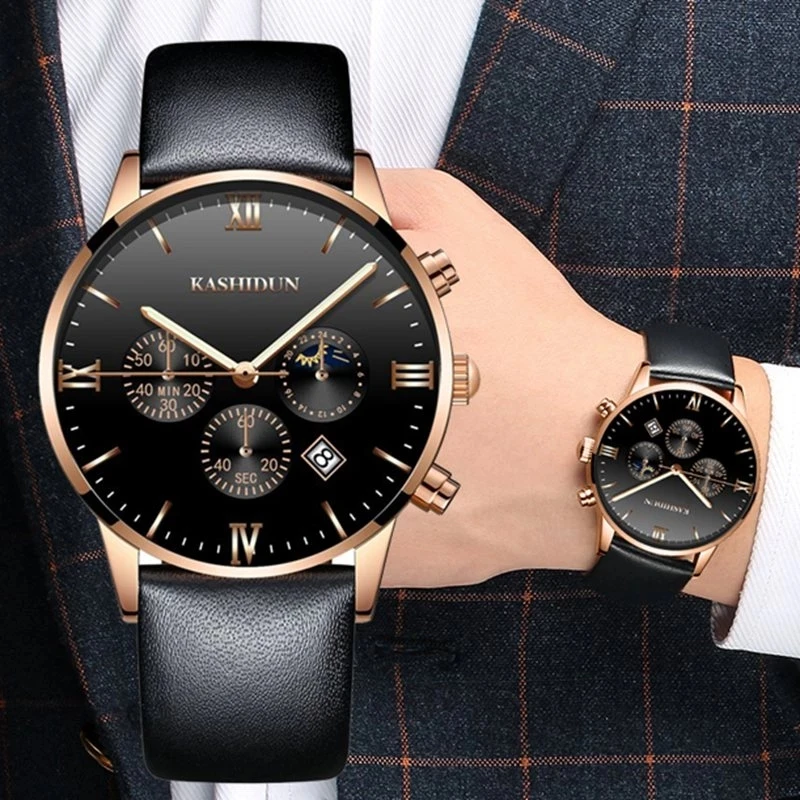Часы наручные NIBOSI мужские с хронографом модные спортивные водонепроницаемые
