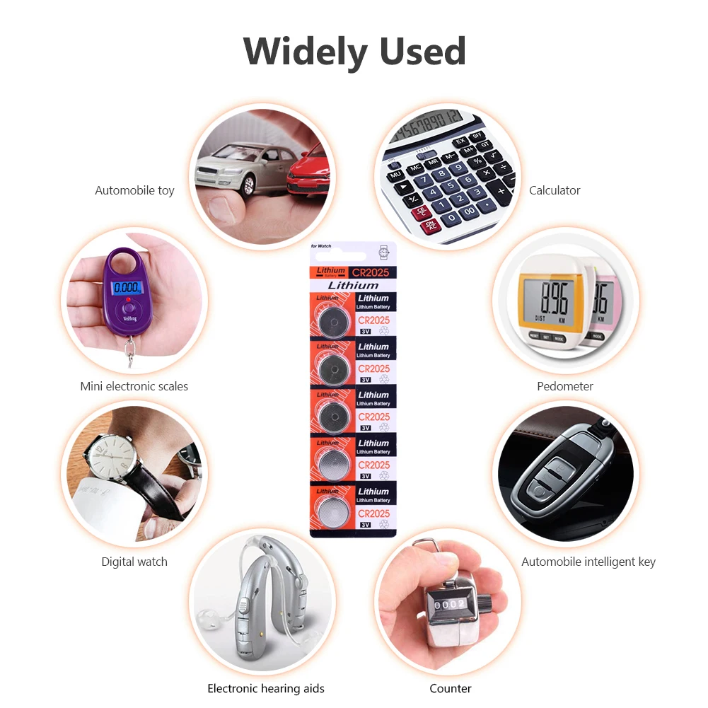 10pcs/pack CR2025 Button Batteries DL2025 BR2025 KCR2025 Cell Coin Lithium Battery 3V CR 2025 For Watch Electronic Toy Remote
10pcs/pack CR2025 Button Batteries DL2025 BR2025 KCR2025 Cell Coin Lithium Battery 3V CR 2025 For Watch Electronic Toy Remote