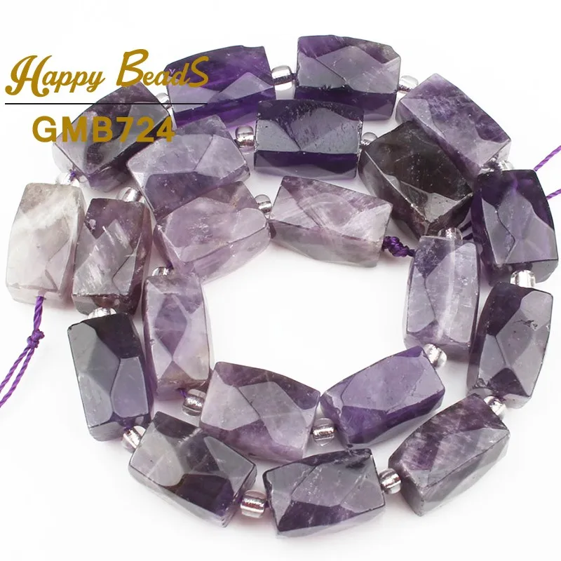 Natural Faceted Amethysts Purple Quartz Crystal Irregular Column High Quality Loose Bead For Jewelry Making Diy Bracelet 11x16mm
Natural Faceted Amethysts Purple Quartz Crystal Irregular Column High Quality Loose Bead For Jewelry Making Diy Bracelet 11x16mm