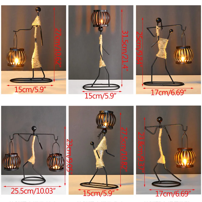 Metal Candlestick Ornaments Crafts For Home Decoration Diy Men Character With Lantern Crafts Candle Holder Decor Miniature Model
Metal Candlestick Ornaments Crafts For Home Decoration Diy Men Character With Lantern Crafts Candle Holder Decor Miniature Model