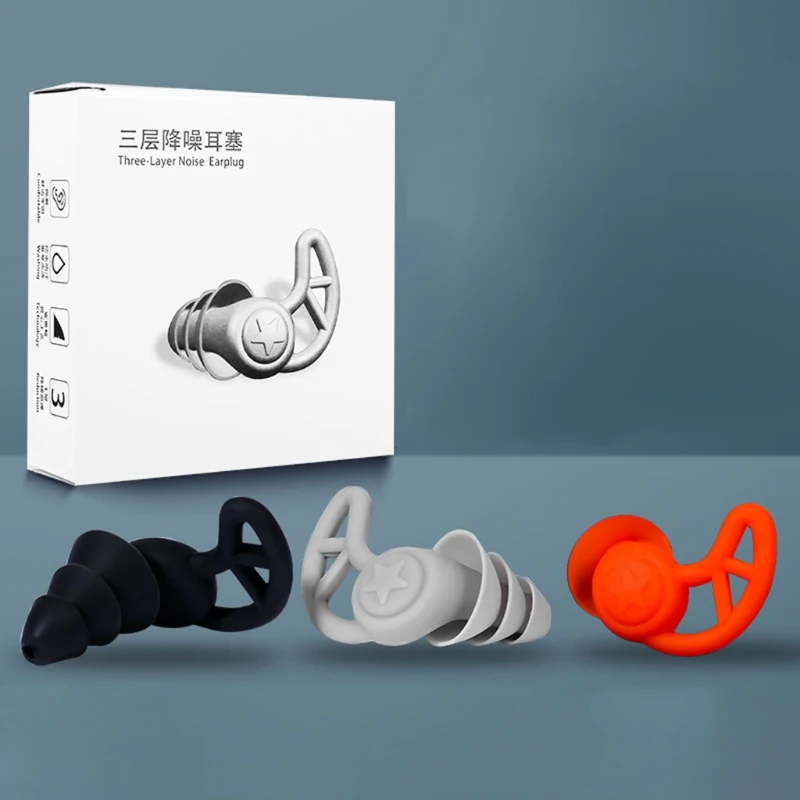 1 Pair Silicone Ear Plugs In-ear Fit 160 Degree On-ear Design keep quiet for Studying Working Sleeping Swimming 40dB SNR
1 Pair Silicone Ear Plugs In-ear Fit 160 Degree On-ear Design keep quiet for Studying Working Sleeping Swimming 40dB SNR