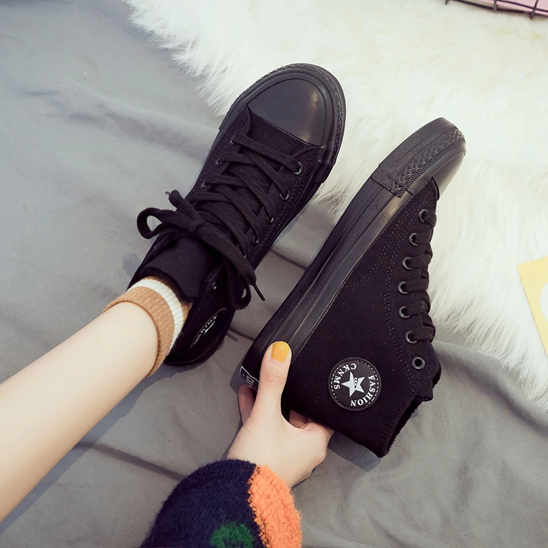 High-top Winter Warm Canvas Women Shoes Retro Lace-up Ladies Casual Sneakers Outdoor Breathable Leisure Footwear Real Pictures
High-top Winter Warm Canvas Women Shoes Retro Lace-up Ladies Casual Sneakers Outdoor Breathable Leisure Footwear Real Pictures