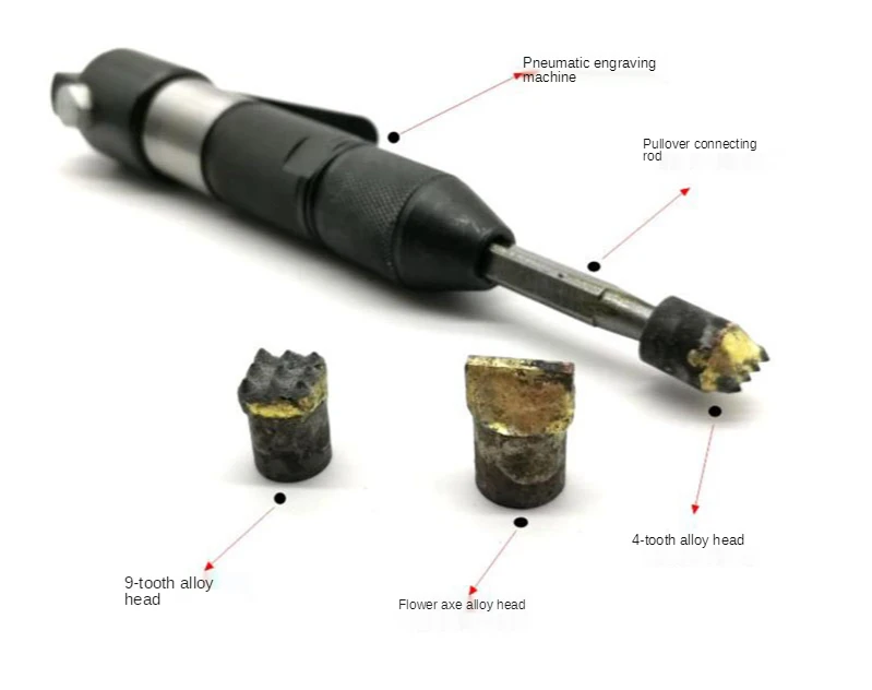 Stone Pneumatic Engraving Machine Powerful Air Hammer Stone Art Carving Tool Stone Relief Carving Pen 5500BPM With 4 Inch Cutter
Stone Pneumatic Engraving Machine Powerful Air Hammer Stone Art Carving Tool Stone Relief Carving Pen 5500BPM With 4 Inch Cutter