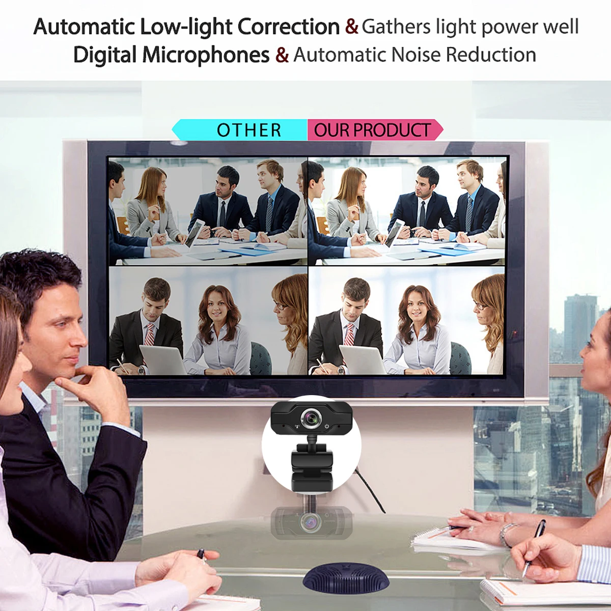 Computer Webcam Laptop Web Camera USB Webcams Web Camera Webcams 1080P HD For Teleconferencing Live Streaming Dropshipping
Computer Webcam Laptop Web Camera USB Webcams Web Camera Webcams 1080P HD For Teleconferencing Live Streaming Dropshipping