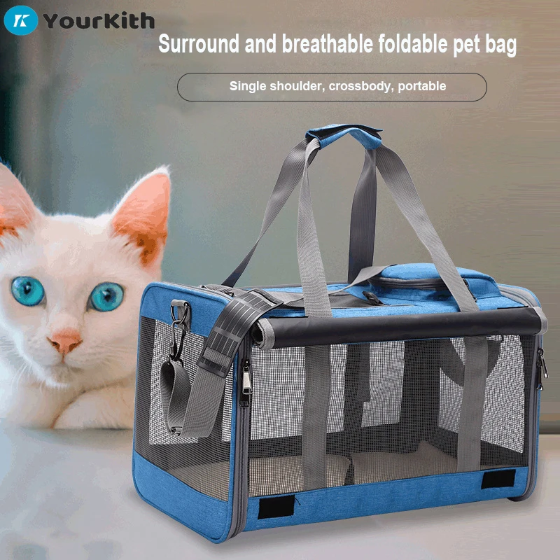 

YourKith Cat Carrier Transporter Breathable Pet Handbag Travel Cat Outing Bag Breathable And Convenient Pet Shoulder Bag
