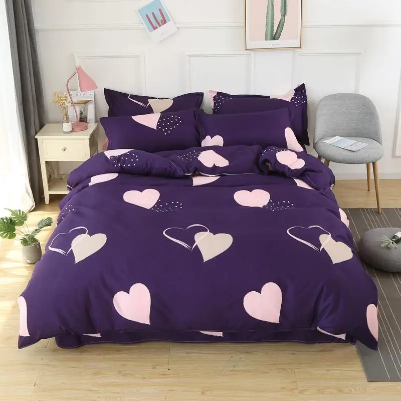 58 Home Textile Heart Purple Duvet Cover Pattern Bed Sheet Pillowcase Girl Kid Adult Boy Bedding Set King Queen Full Bedlinen 
58 Home Textile Heart Purple Duvet Cover Pattern Bed Sheet Pillowcase Girl Kid Adult Boy Bedding Set King Queen Full Bedlinen
