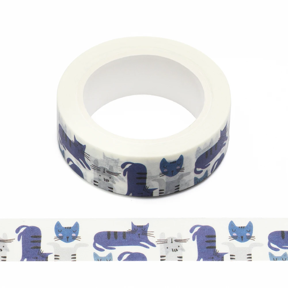 NEW 1PC 15mm x 10m Funny Cats Seamless with Colorful Hand Drawn Cartoon Washi Tape Scrapbook Masking Adhesive Washi Tape
NEW 1PC 15mm x 10m Funny Cats Seamless with Colorful Hand Drawn Cartoon Washi Tape Scrapbook Masking Adhesive Washi Tape