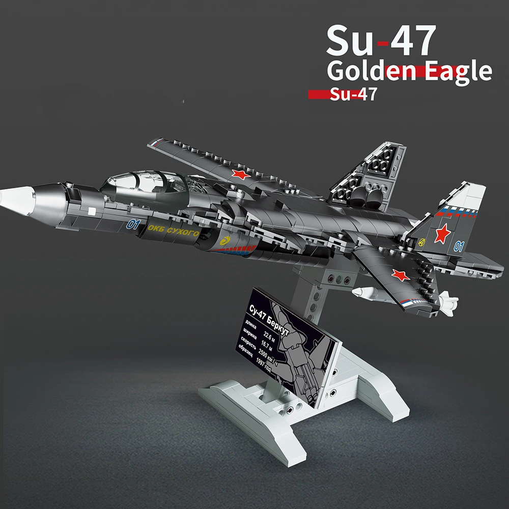 Military SU-47 Fighters F-22 Raptor J-16 Aircraft Building Blocks Rafale Airplane Weapon Bricks Boy Assembly Toys For Kids Gifts
Military SU-47 Fighters F-22 Raptor J-16 Aircraft Building Blocks Rafale Airplane Weapon Bricks Boy Assembly Toys For Kids Gifts