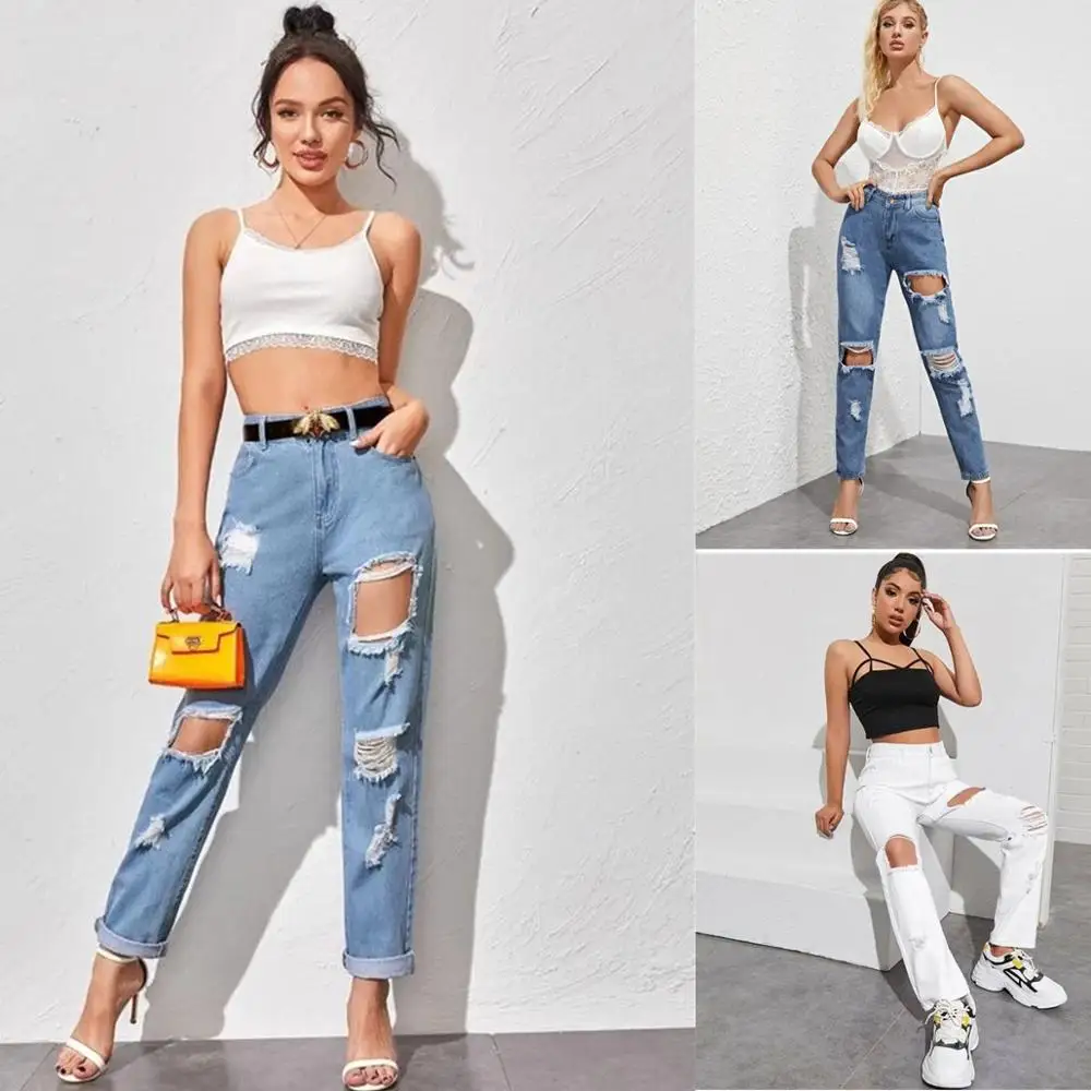 Women's high waist jeans women's casual trousers hot sale straight jeans women's ripped jeans women's fringed cuffed jeans
Women's high waist jeans women's casual trousers hot sale straight jeans women's ripped jeans women's fringed cuffed jeans