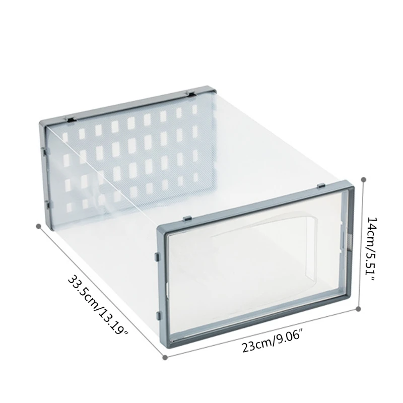 Clear Plastic Shoe Storage Box Thickened Stackable Shoe Case Organizer Container
Clear Plastic Shoe Storage Box Thickened Stackable Shoe Case Organizer Container